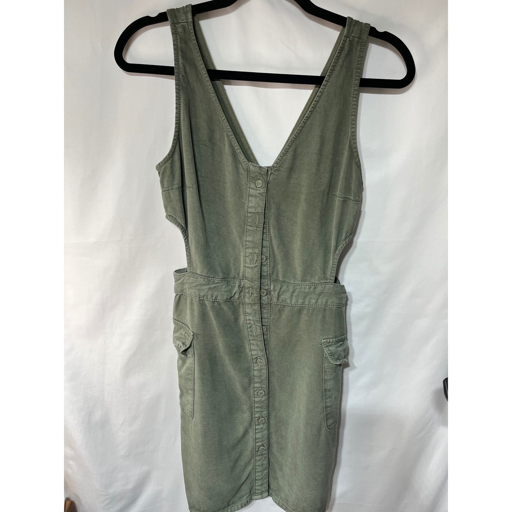 Topshop Green Cutout‎ Mini Dress Sleeveless Casual Day Size 4